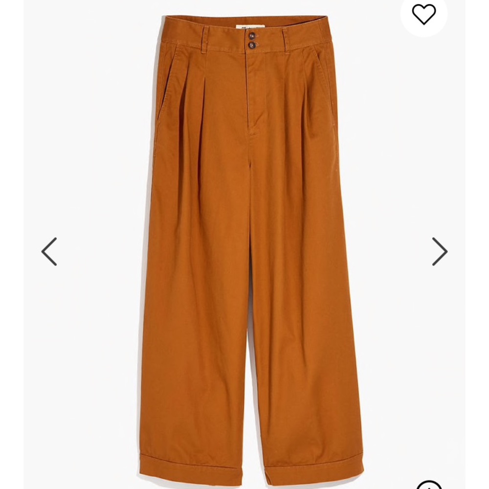 Madewell Petite Pleated Wide Leg Pants